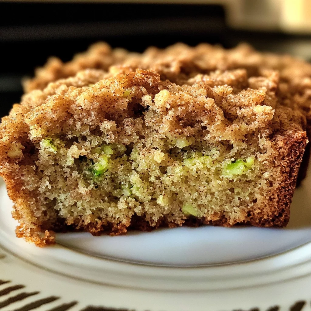 Cinnamon Streusel Topped Zucchini Bread Bakery Style: A Stunning Loaf
