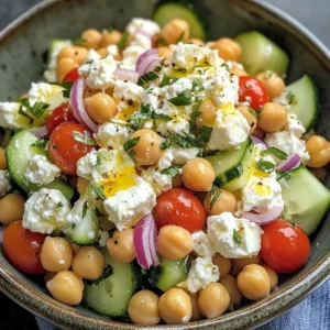 Cottage Cheese and Chickpea Salad
