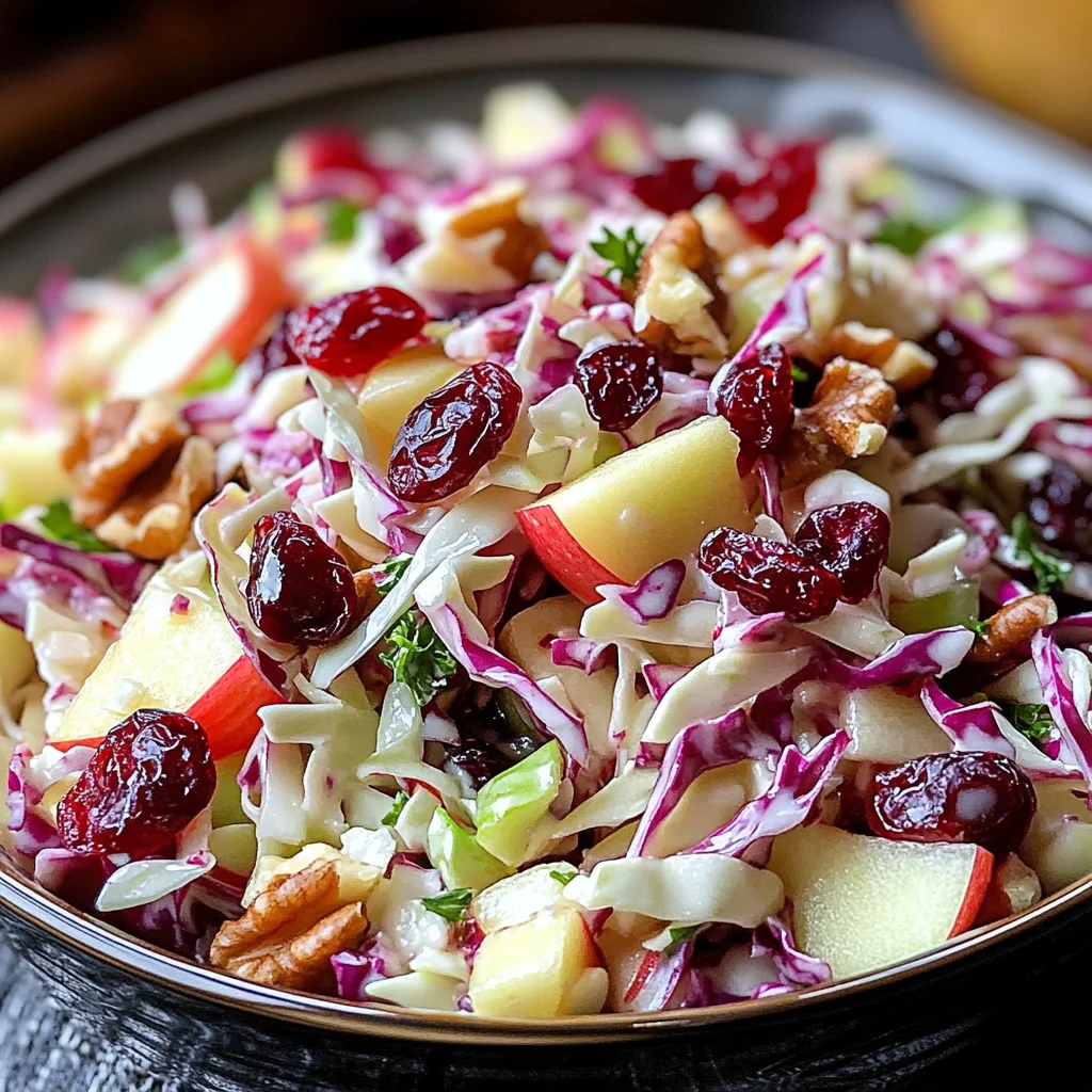 Cranberry Apple Coleslaw: A Delicious & Healthy Recipe