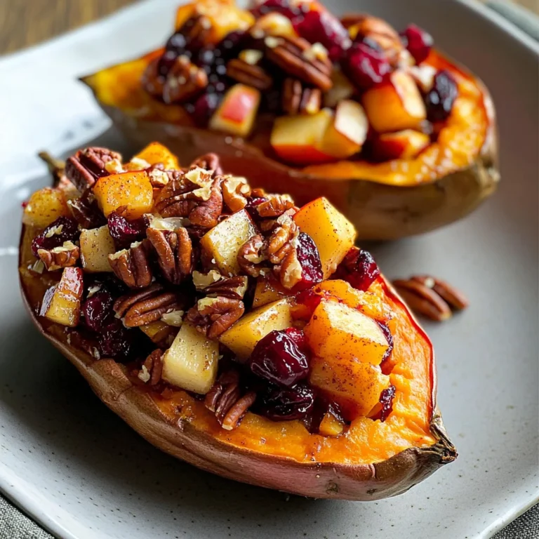 Cranberry Apple Twice-Baked Sweet Potatoes Recipe