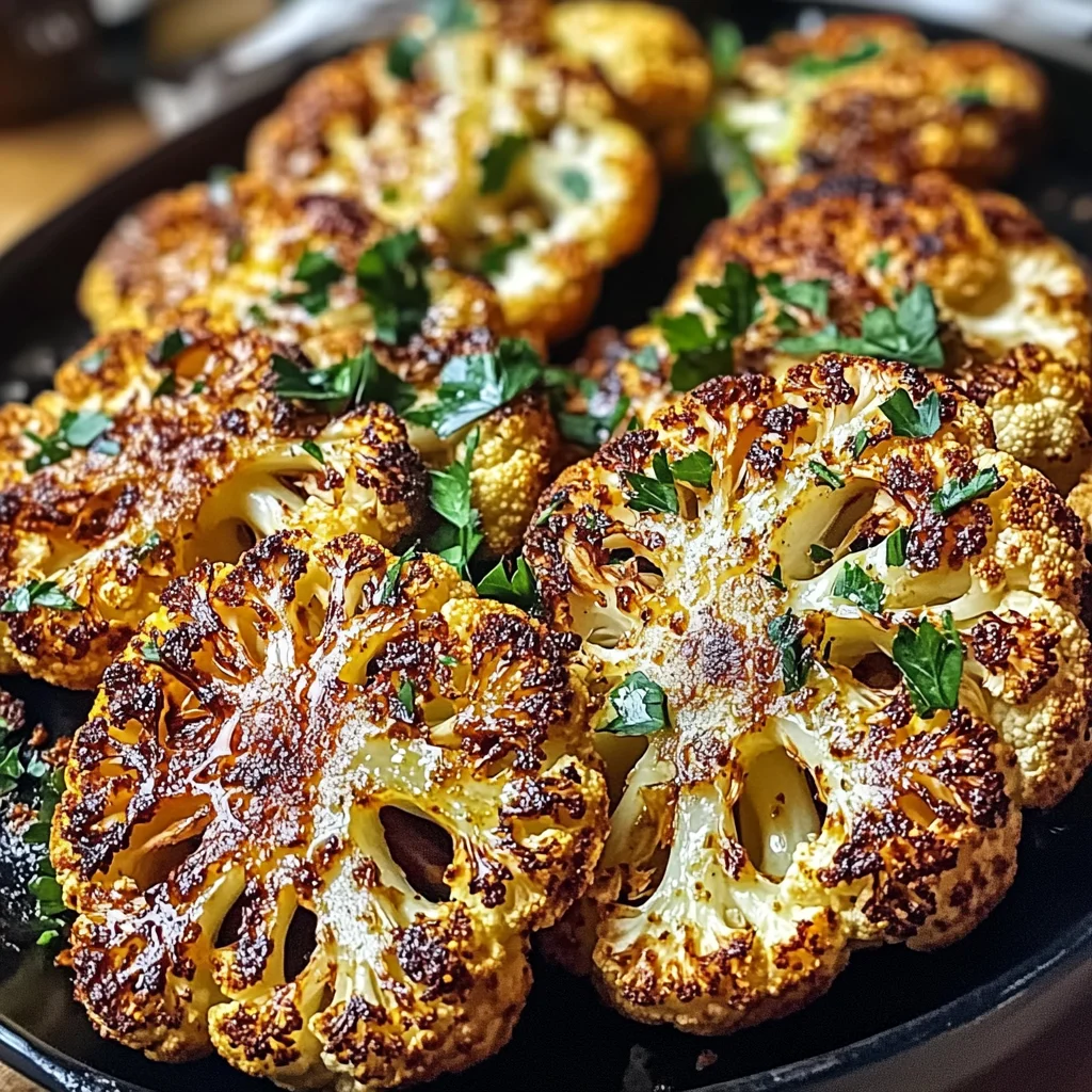 Crispy Baked Cauliflower Steaks