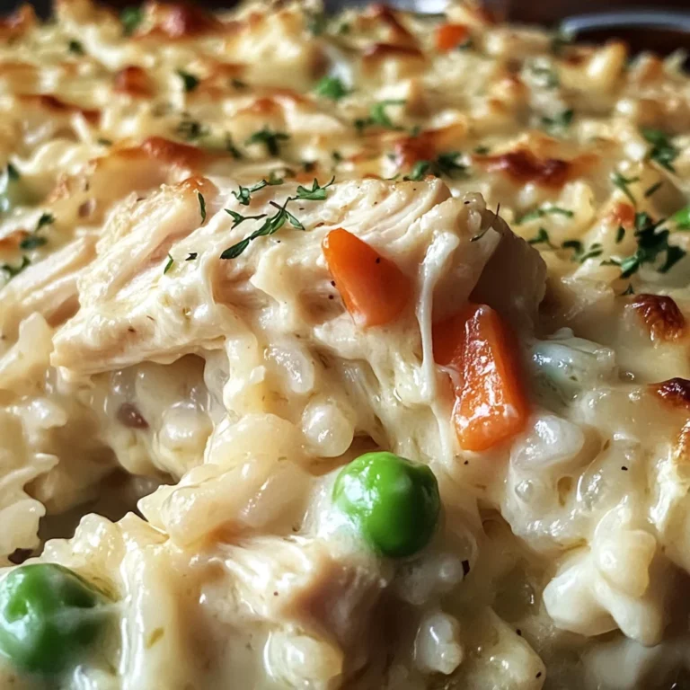 Dump-and-Bake Chicken Alfredo Rice Casserole Recipe