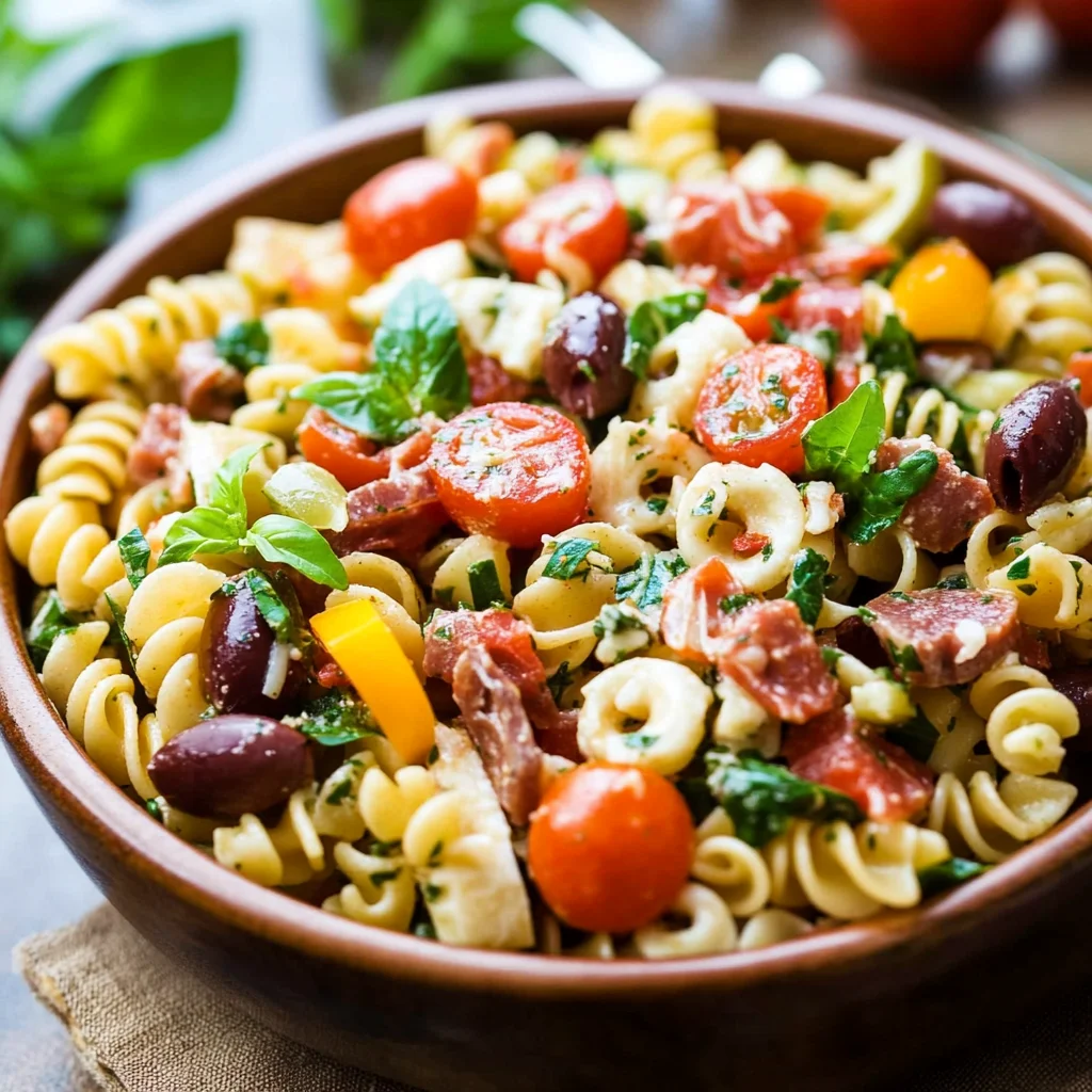 Easy Italian Antipasto Pasta Salad