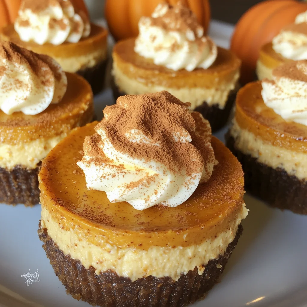 Mini Pumpkin Cheesecakes