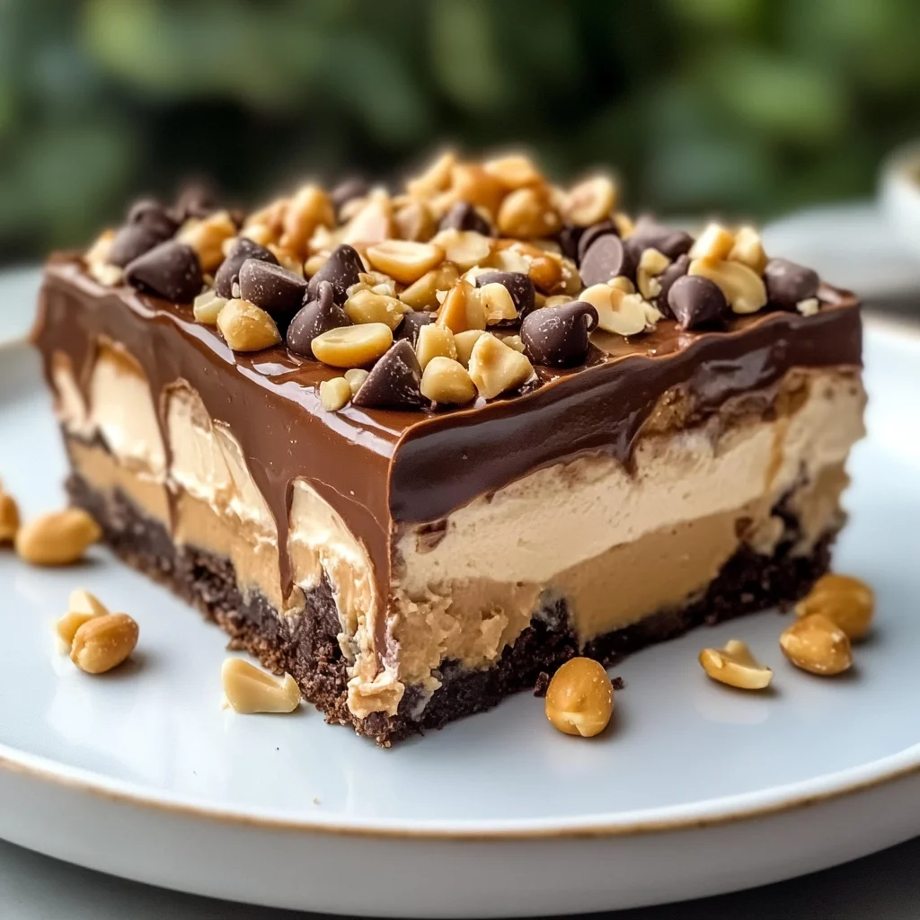 No-Bake Peanut Butter Lasagna
