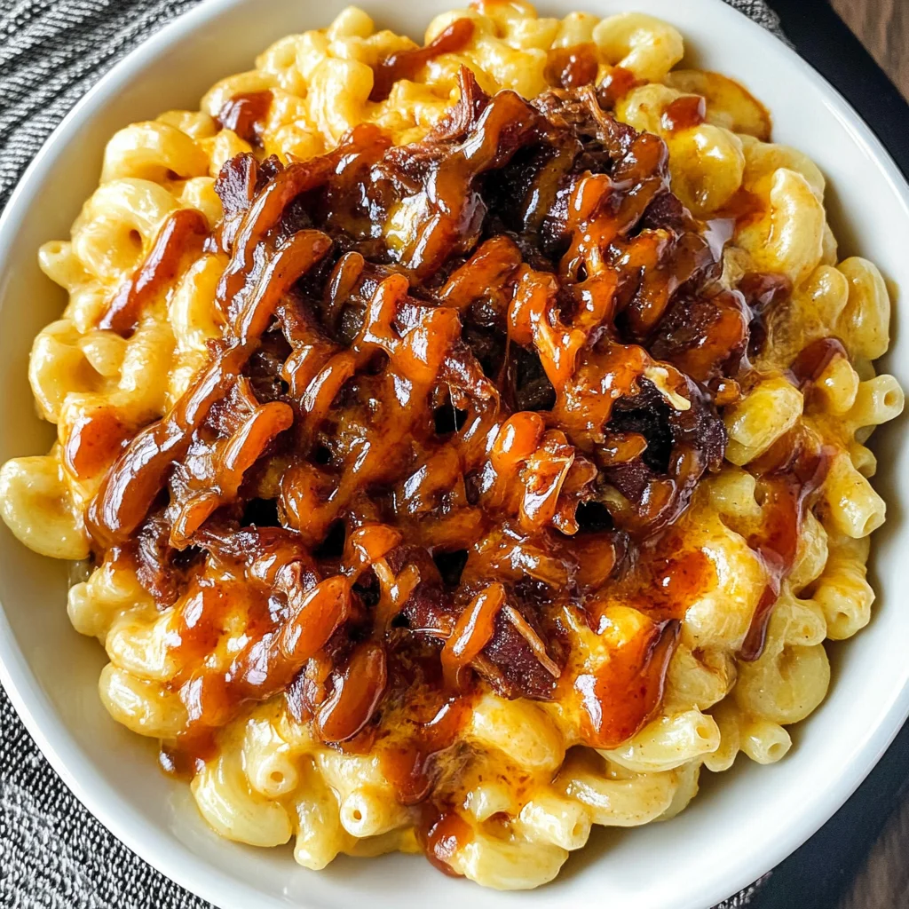 Pulled beef Mac and Cheese