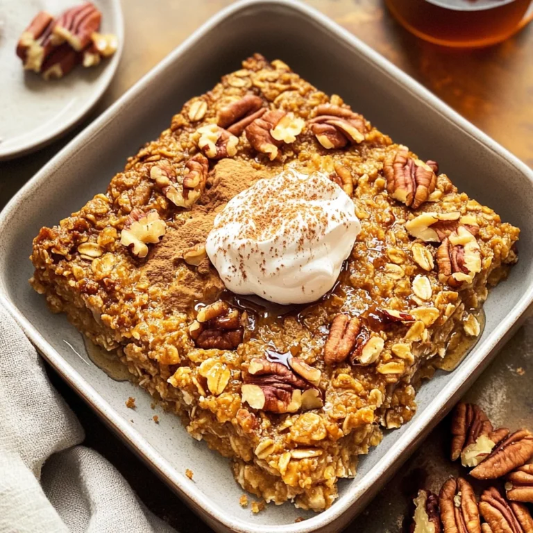Pumpkin Baked Oatmeal