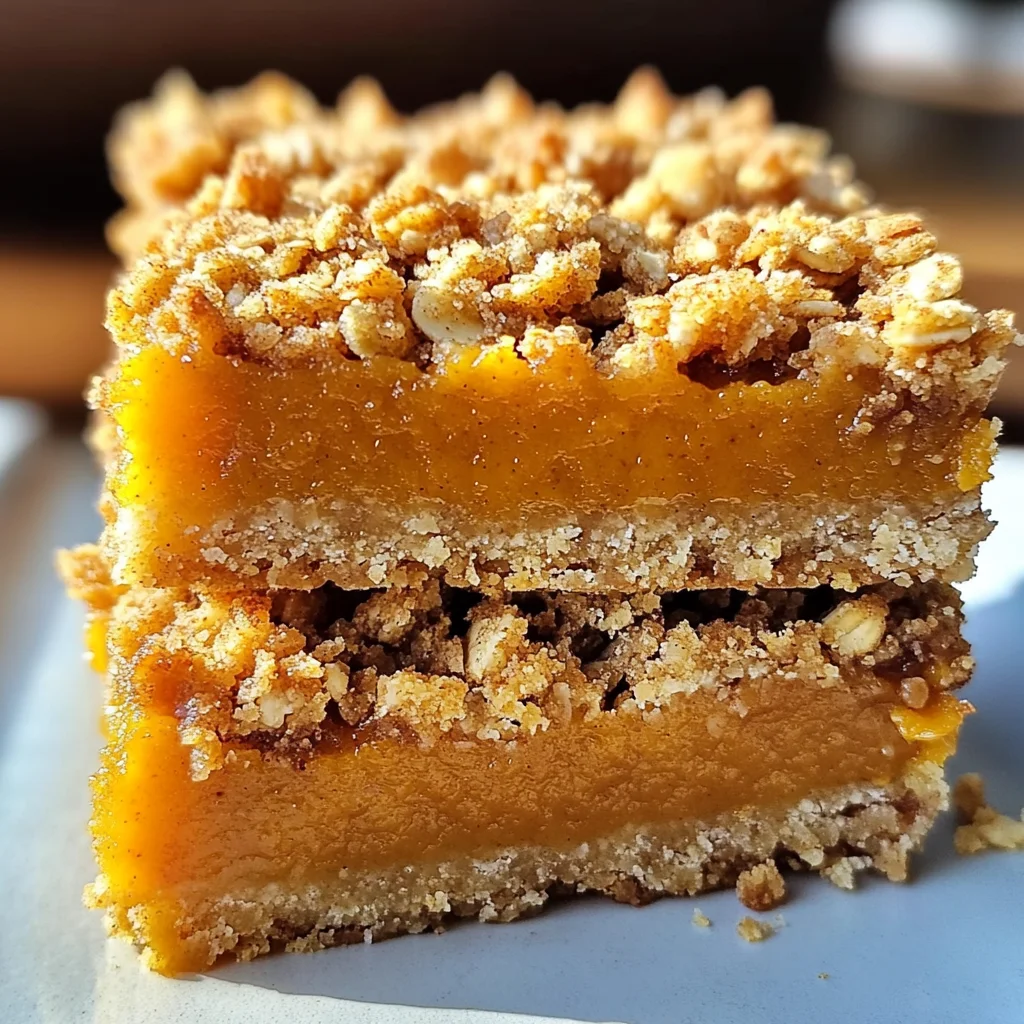 Pumpkin Pie Crumble Bars – Easy Fall Dessert Recipe