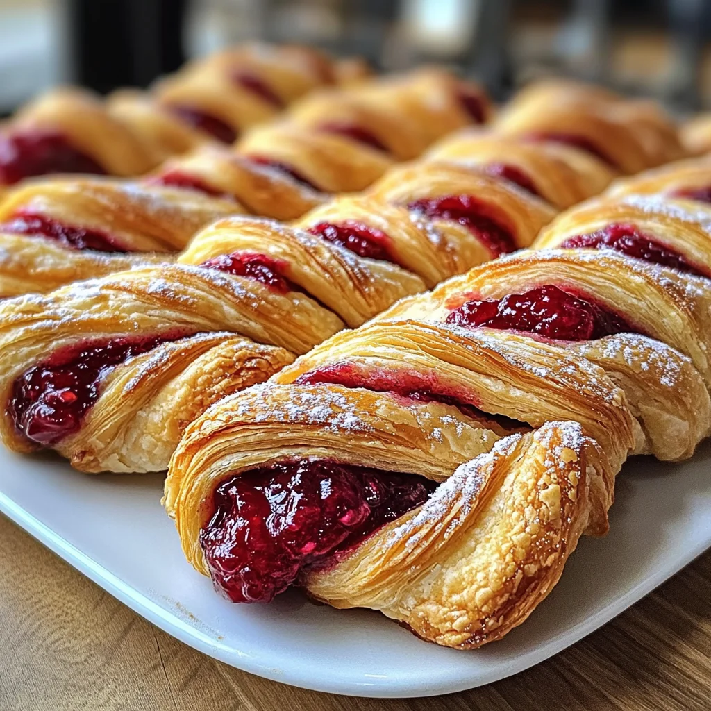 Raspberry Pastry Twists: Indulge in This Sweet Delight!