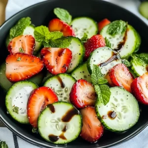 This Cucumber Strawberry Salad