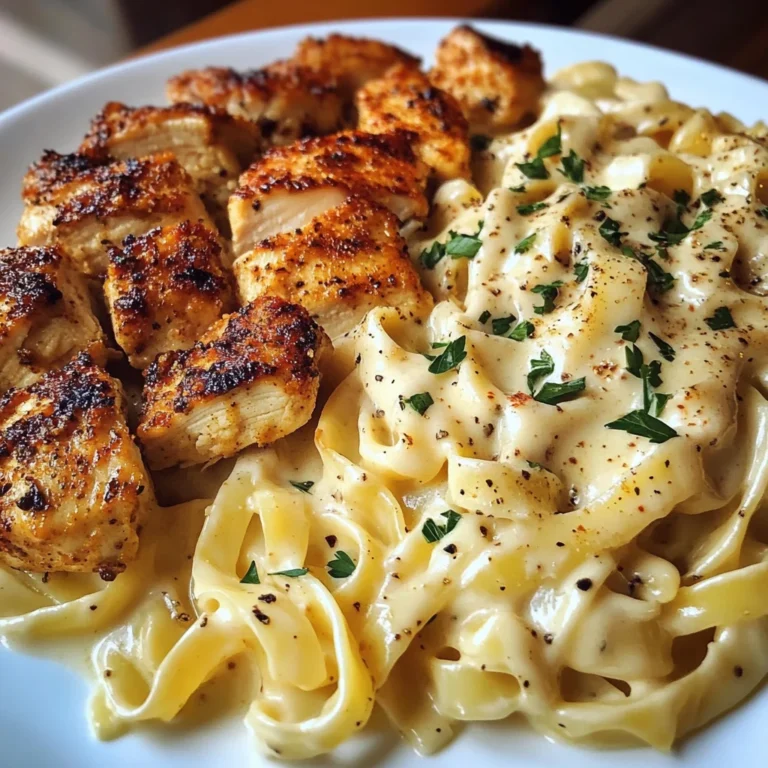 Cajun Chicken Alfredo Fettuccine Pasta with Velveeta Sauce