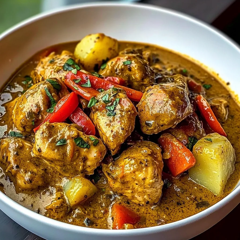Caribbean Delight: Creamy Chicken with Potatoes and Coconut