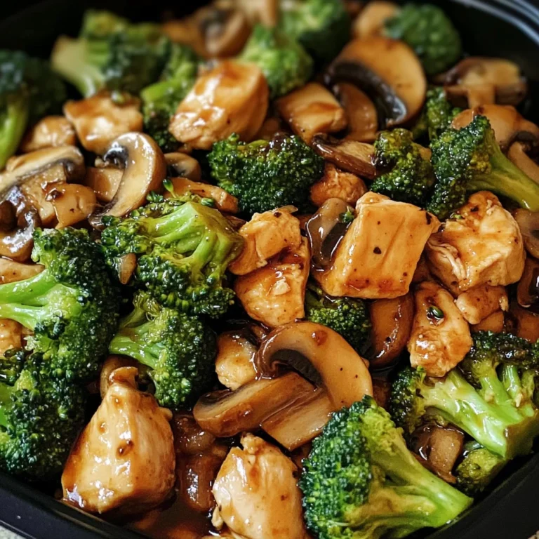 Chicken, Broccoli & Mushroom Stir-Fry
