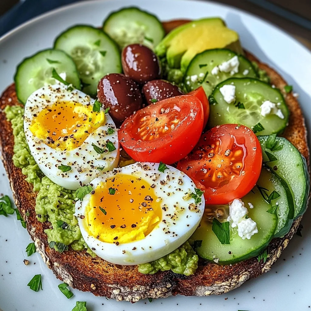 Mediterranean Avocado & Egg Power Plate