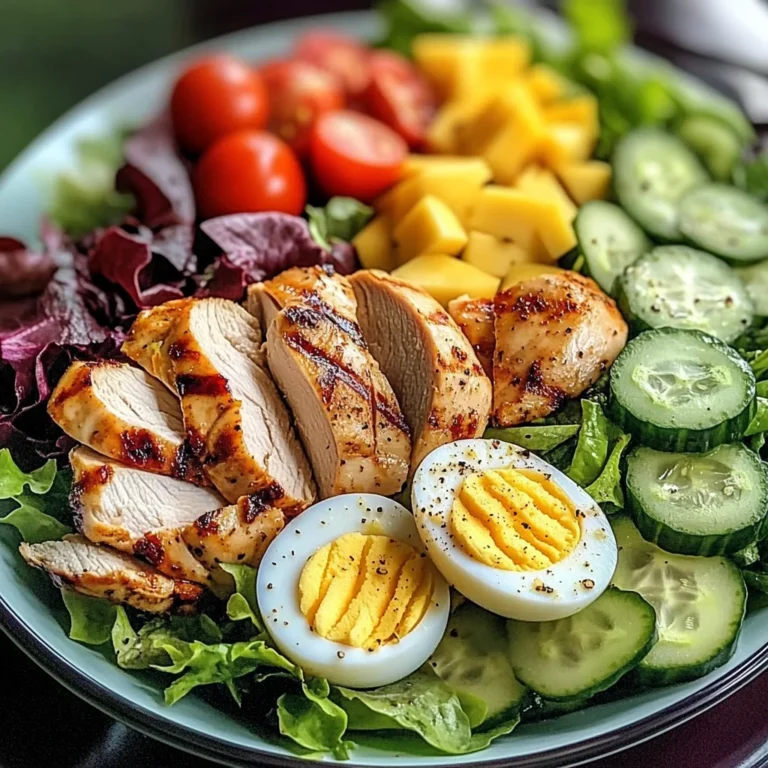 Protein Power Salad with Chicken, Eggs & Cheese