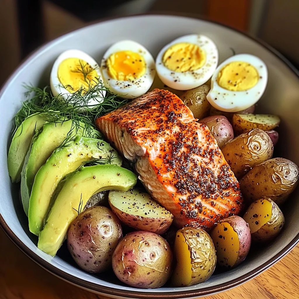 Spiced Salmon & Dill Potato Power Bowl